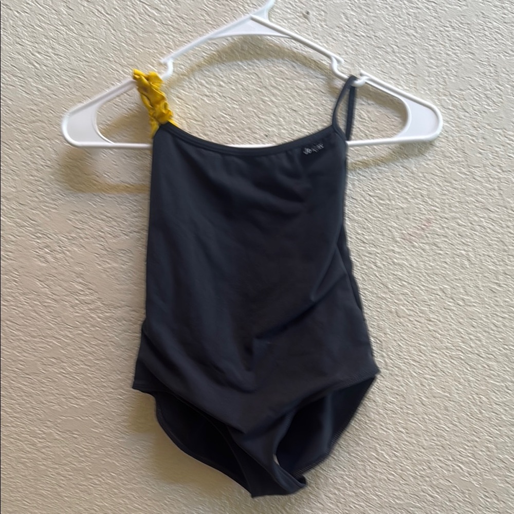Grey Jo+Jax Open Back Leotard